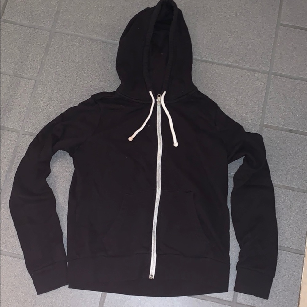 Black zip up hoodie